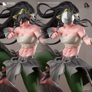 Toph Beifong figure standard portrait and alternate metalbending visor head