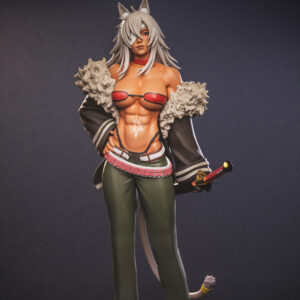 Ghislaine Dedoldia Mushoku Tensei 1:6 scale figure with fur jacket sword and detailed display base