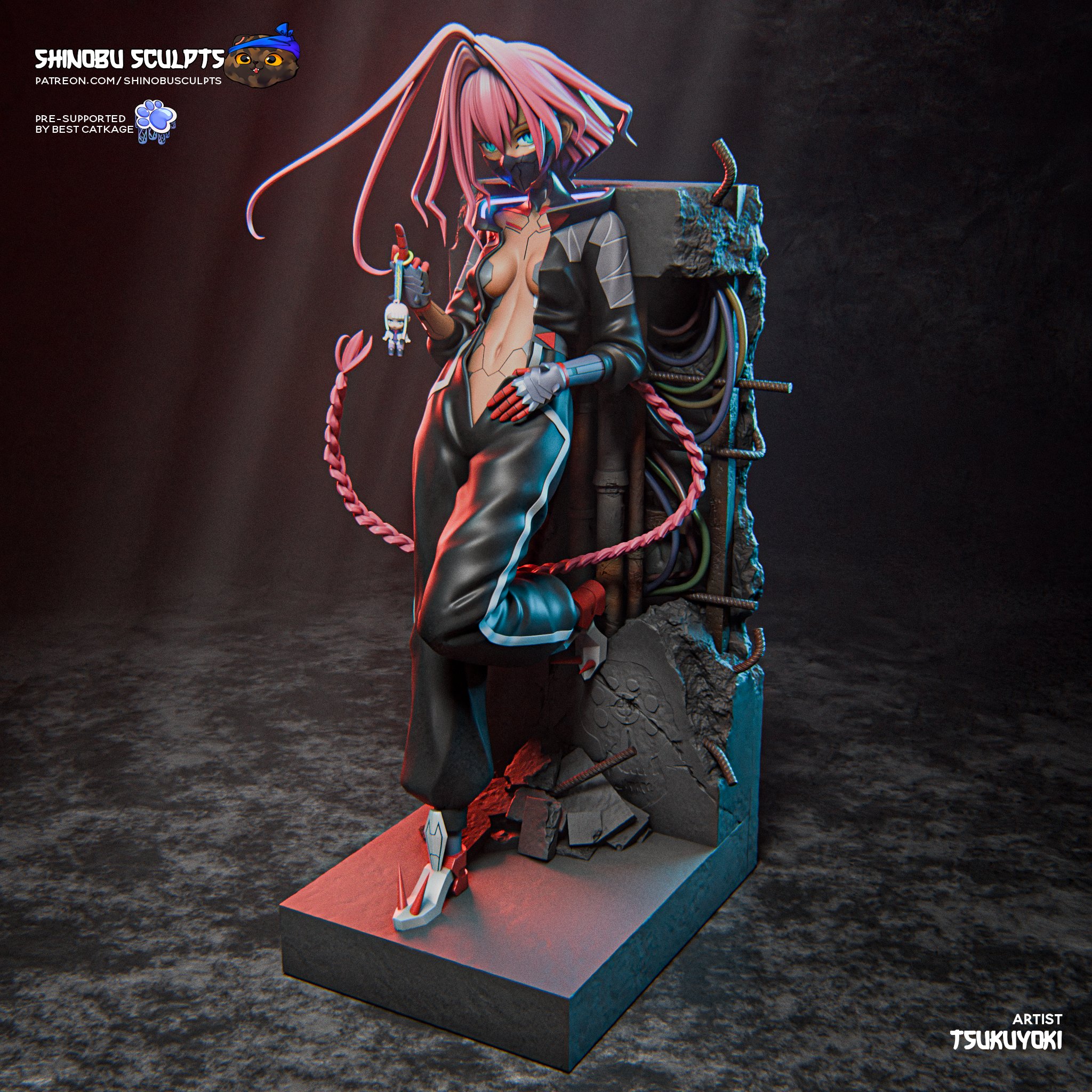 Talia Yang Cyberpunk Edgerunners figure color reference by Shinobu Sculpts