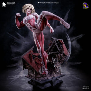 Female Titan Attack on Titan figure painted reference by Bulkamancer Sculpts