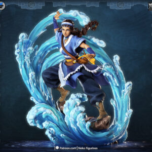 Katara Avatar The Last Airbender 1:8 scale figure surrounded by dynamic waterbending wave effects