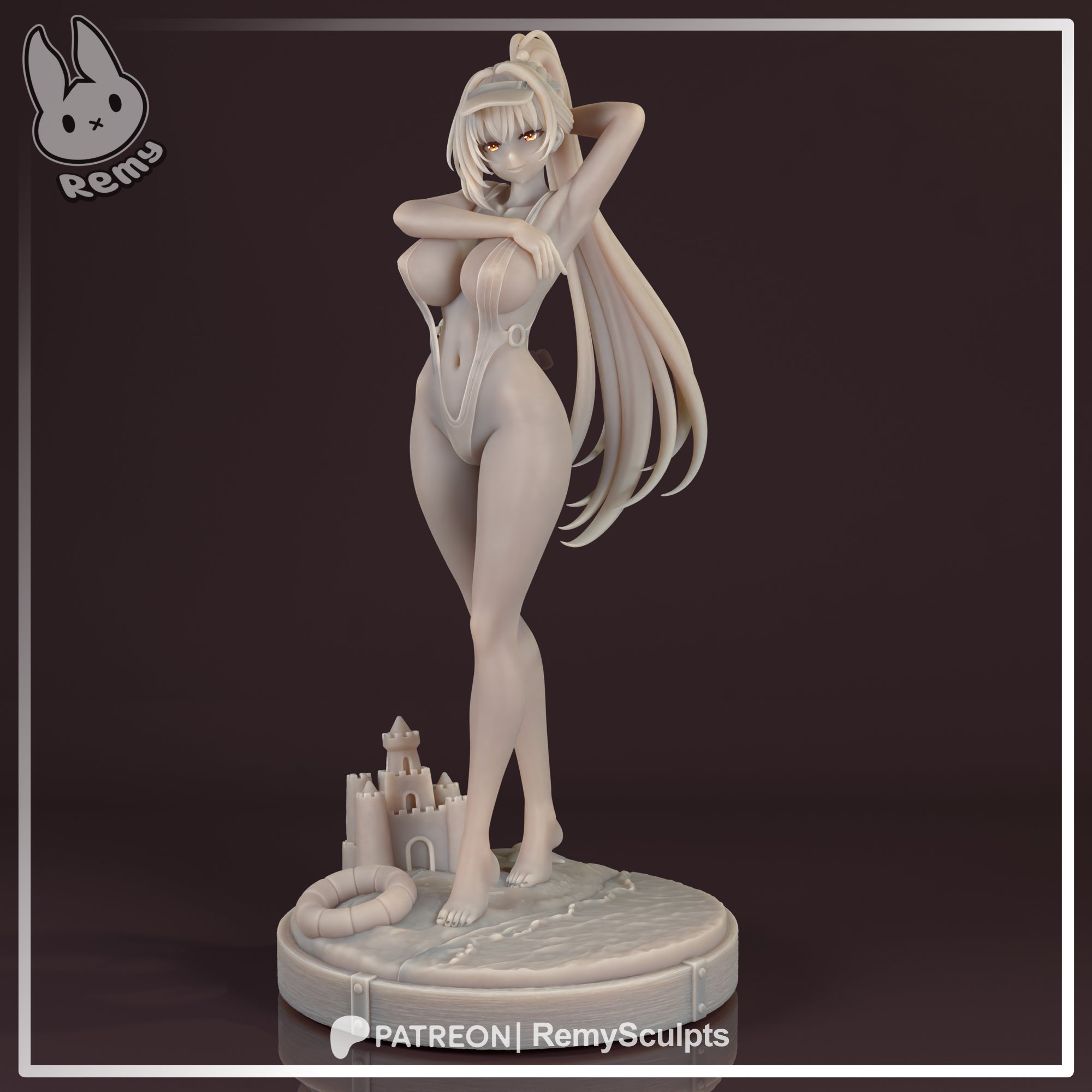 Marciana Marine Study NIKKE figure by RemySculpts front view
