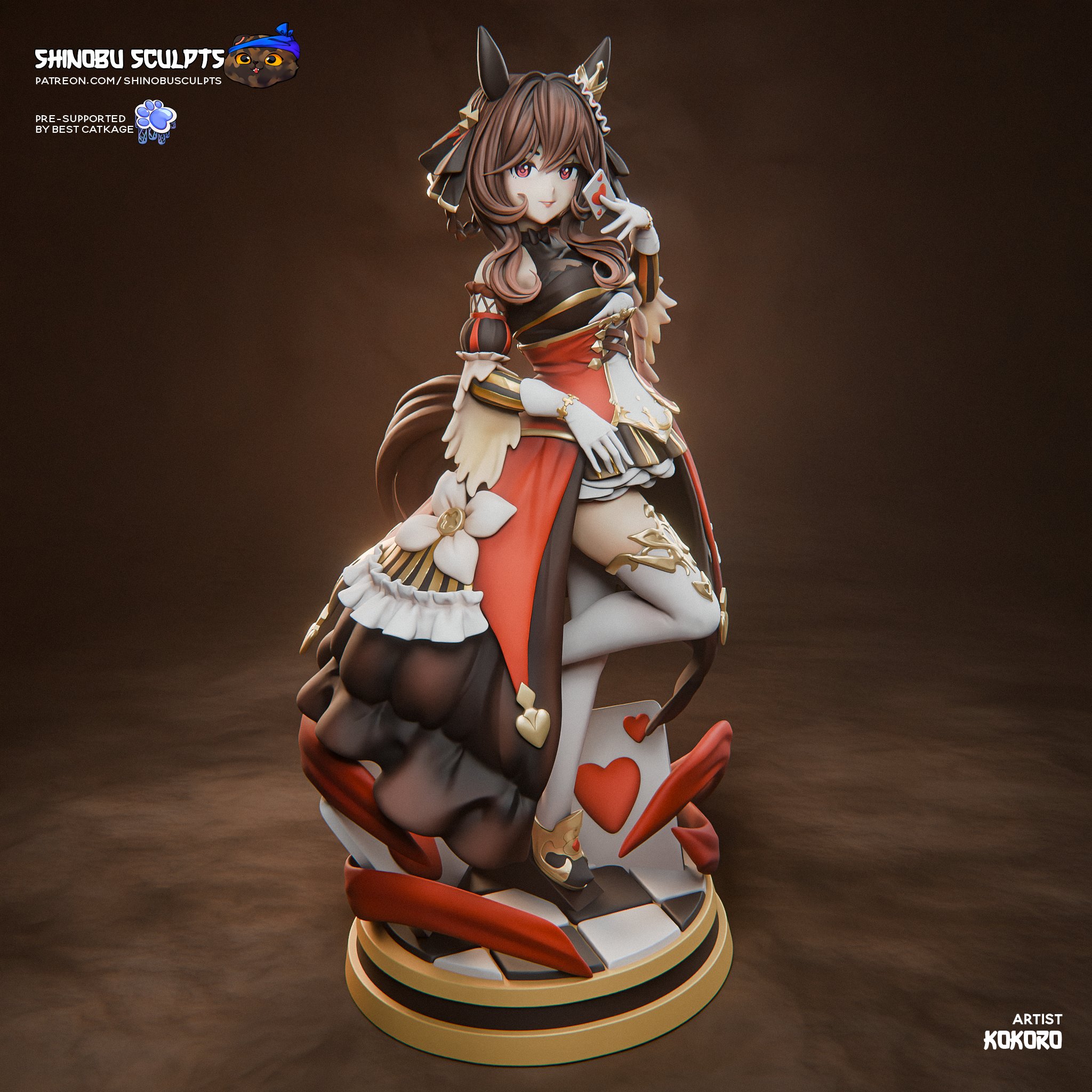 1. Gentildonna Umamusume figure by Shinobu Sculpts painted reference