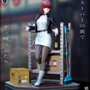 Tayama Smoking Behind the Supermarket With You figure by Neko Figurines in supermarket storage scene