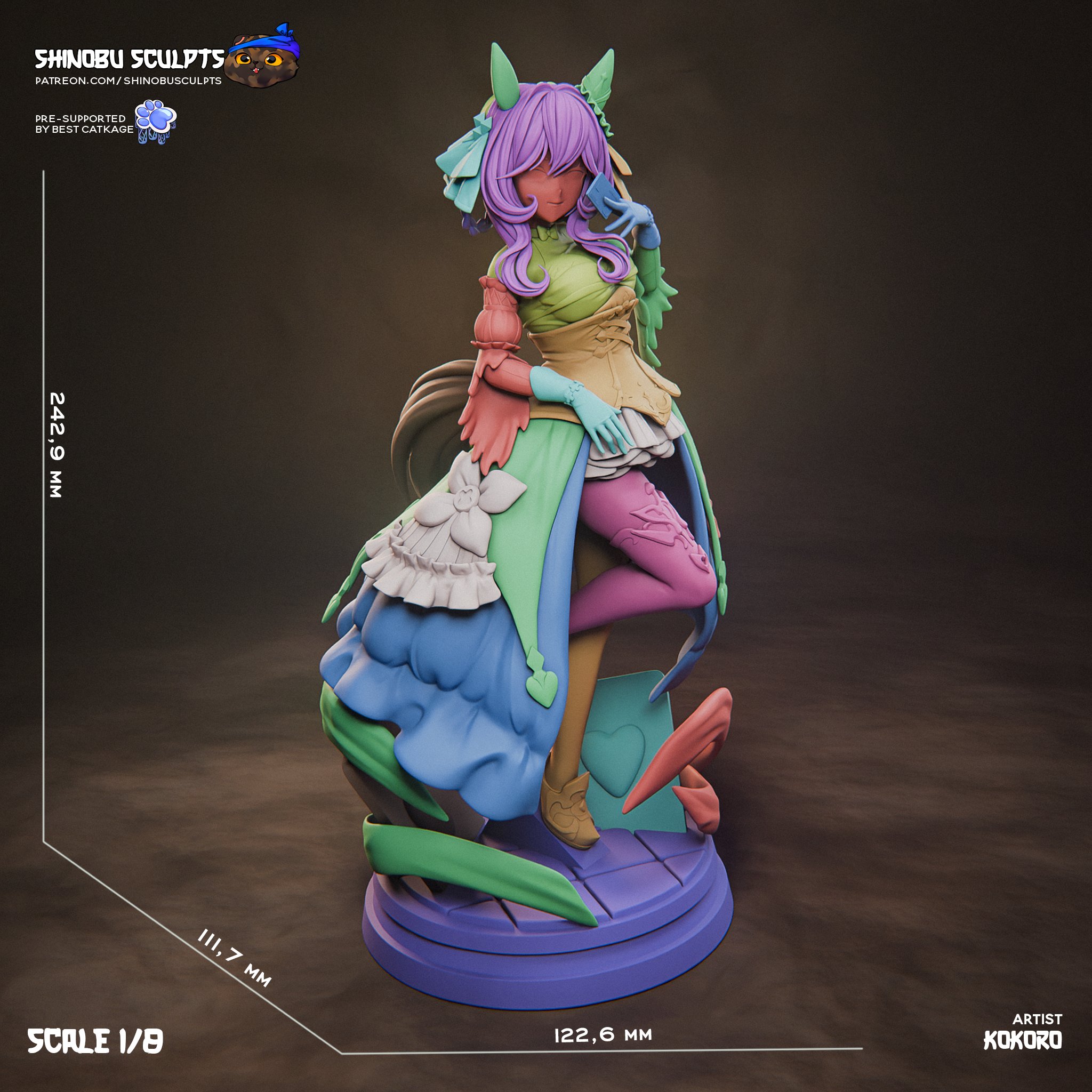Gentildonna Umamusume figure 1:8 scale dimensions
