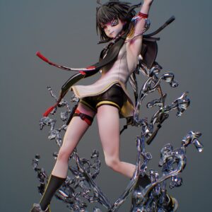 TangTang Arknights Endfield collectible figure by Lizard Spa angled view